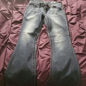 Buckle flare jeans, 28 regular